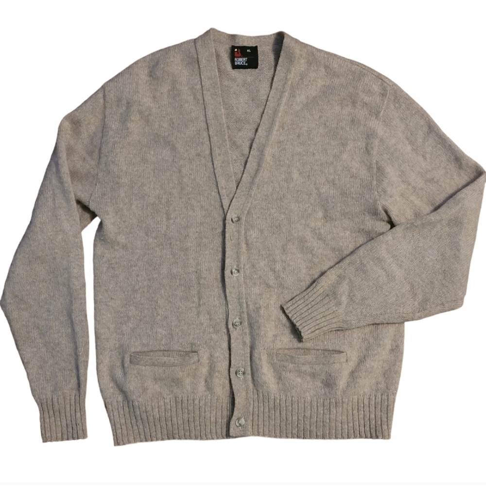 VTG Robert Bruce Wool Cardigan Sz XL